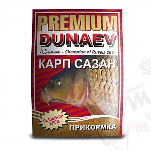 ПРИКОРМКА DUNAEV PREMIUM 1кг КАРП-САЗАН КОНОПЛЯ